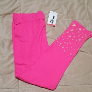 Epic Threads Vibrant Pink Leggings with Gold Stars For Girls 6x NWT